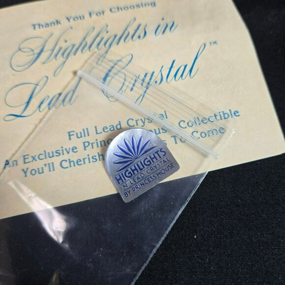 Princess House Highlights Lead Crystal Divided Relish Bowl 2-Part Dish 870 - Picture 5 of 7